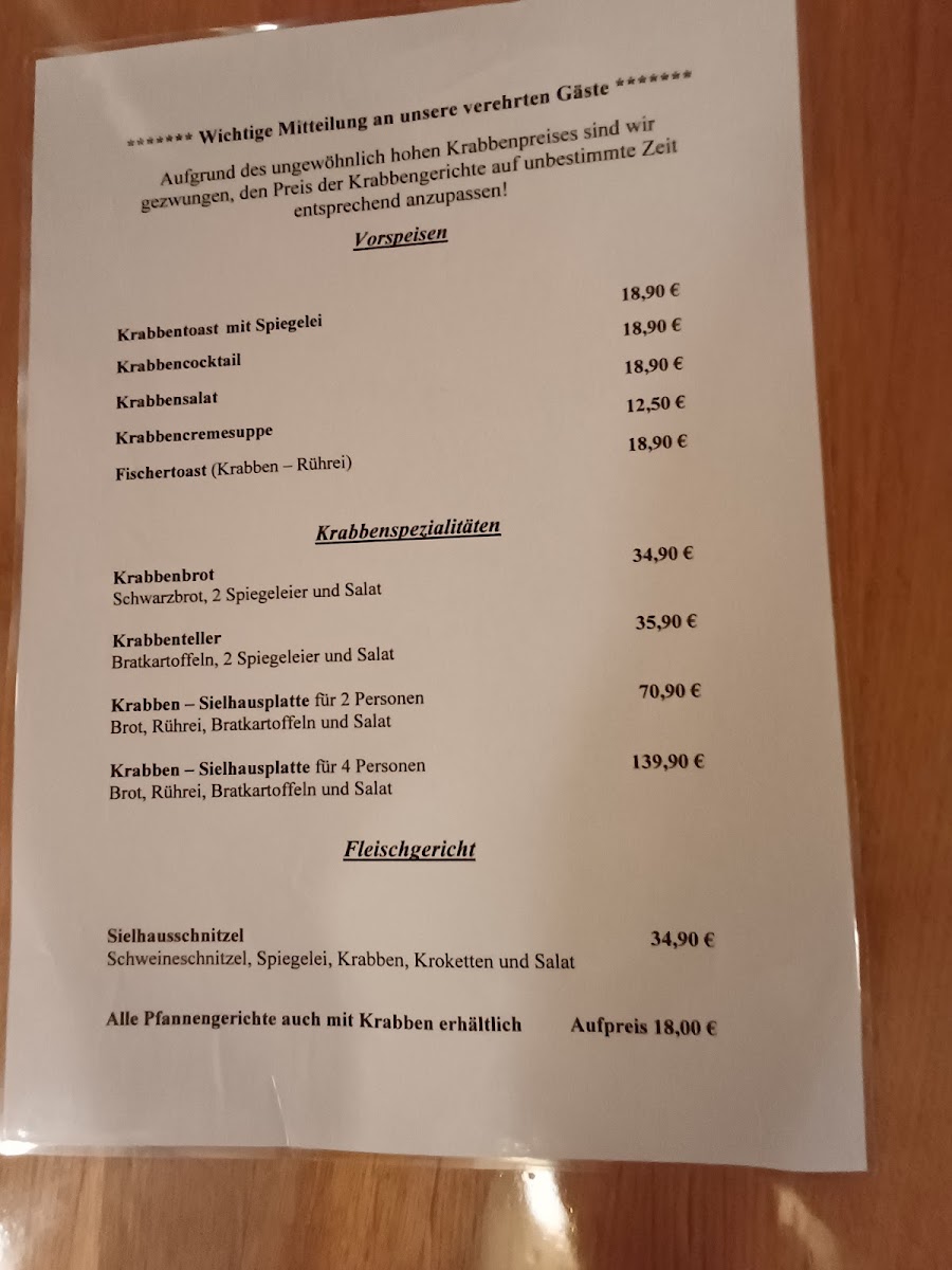 Menu Altes Haus Am Siel-1